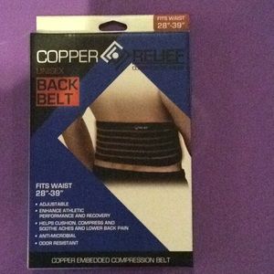 Copper Relief Unisex Compression Back Belt